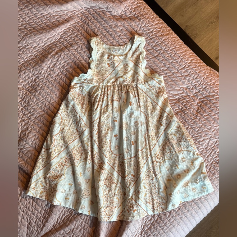 Kimchi Blue Cream and Orange Dress